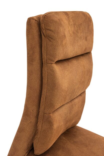 Scaun Plea tapitat, caramiziu, Europa 107, lemn masiv de fag, 47x98x54 cm - imagine 7
