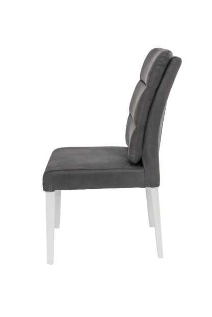 Scaun Plea tapitat, gri, Europa 118, lemn masiv de fag, 47x98x54 cm - imagine 2