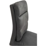Scaun Plea tapitat, gri, Europa 118, lemn masiv de fag, 47x98x54 cm - imagine 8