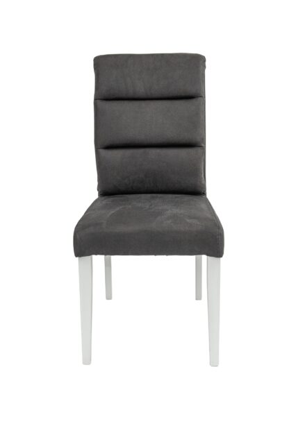 Scaun Plea tapitat, gri, Europa 118, lemn masiv de fag, 47x98x54 cm - imagine 6