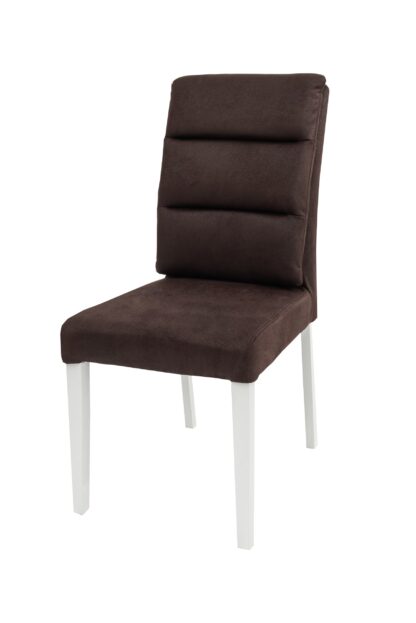 Scaun Plea tapitat, maro inchis, Europa 115, lemn masiv de fag, 47x98x54 cm