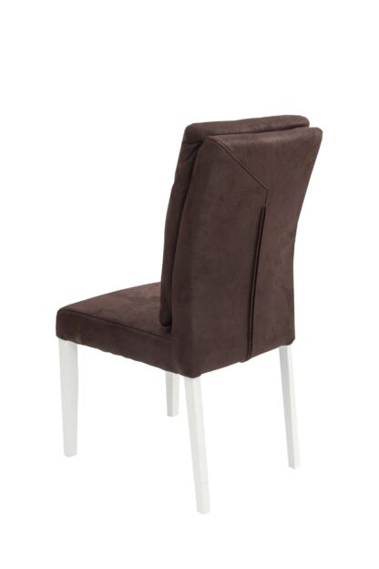 Scaun Plea tapitat, maro inchis, Europa 115, lemn masiv de fag, 47x98x54 cm - imagine 3