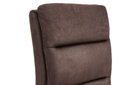 Scaun Plea tapitat, maro inchis, Europa 115, lemn masiv de fag, 47x98x54 cm - imagine 9