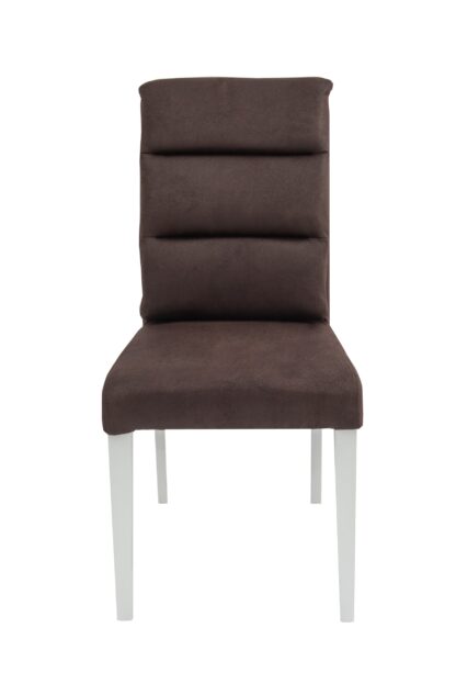Scaun Plea tapitat, maro inchis, Europa 115, lemn masiv de fag, 47x98x54 cm - imagine 6
