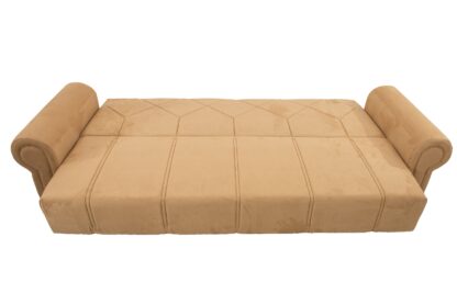 Canapea extensibila Togo, 3 persoane, lemn masiv, 236x80 cm - imagine 6