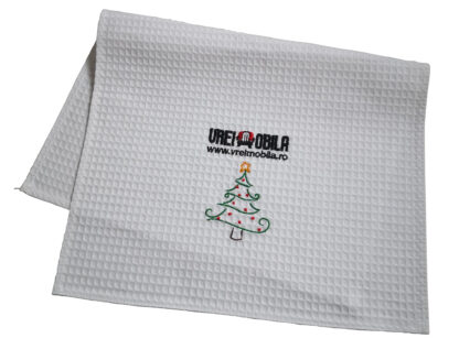 Set 2 prosoape bucatarie, model Craciun, 40x60 cm - imagine 3