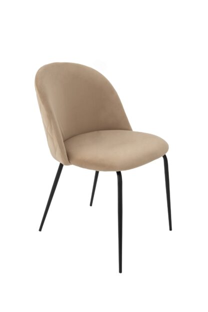 Scaun living tapitat cu stofa premium, S-157, crem