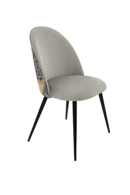 Scaun living tapitat cu stofa premium S-171, tapiterie gri deschis