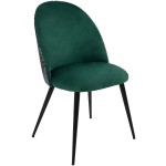 Set 4 scaune living, stofa premium, S-171, tapiterie verde - imagine 2