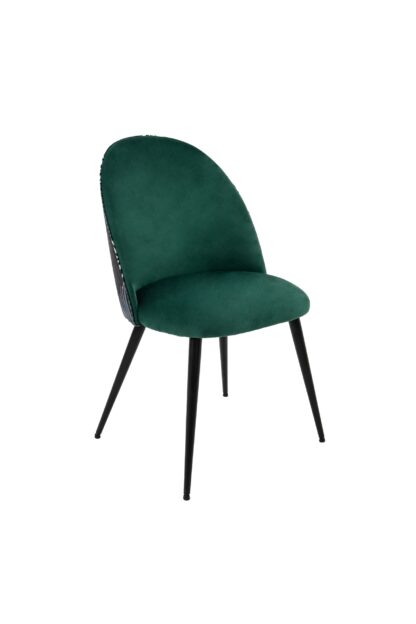 Set 4 scaune living, stofa premium, S-171, tapiterie verde - imagine 2