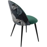 Set 4 scaune living, stofa premium, S-171, tapiterie verde - imagine 6