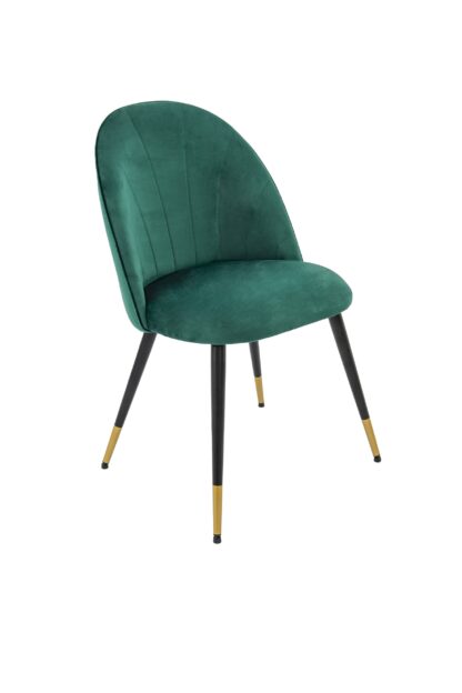 Set 4 scaune living, stofa premium, S-172, tapiterie verde - imagine 2