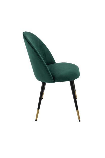 Set 4 scaune living, stofa premium, S-172, tapiterie verde - imagine 4