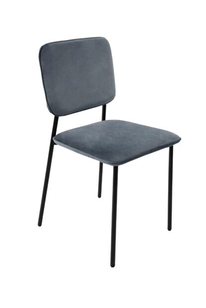 Scaun living tapitat cu stofa premium, S-173, tapiterie gri