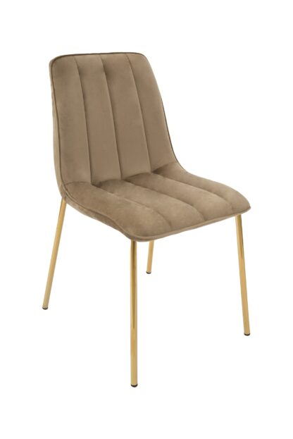 Scaun living tapitat cu stofa premium, S-174, crem