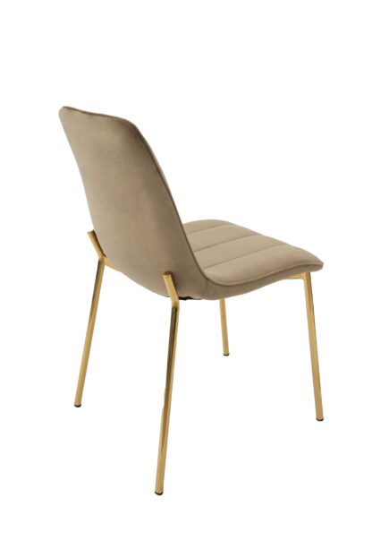 Scaun living tapitat cu stofa premium, S-174, crem - imagine 3