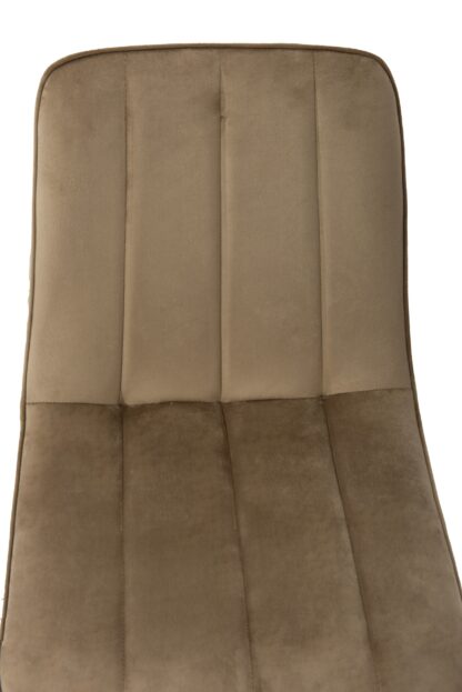 Scaun living tapitat cu stofa premium, S-174, crem - imagine 6