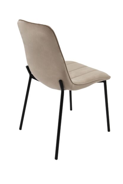 Scaun living tapitat cu stofa premium, S-174, cappucino - imagine 3