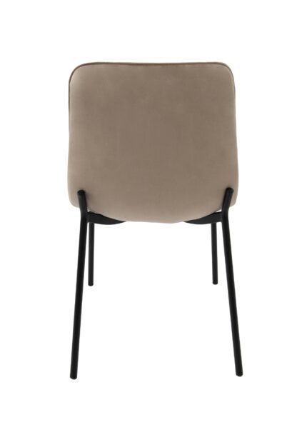 Scaun living tapitat cu stofa premium, S-174, cappucino - imagine 4