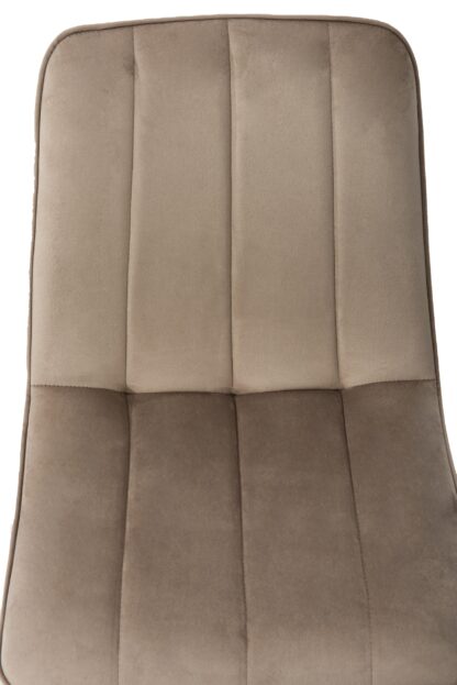 Scaun living tapitat cu stofa premium, S-174, cappucino - imagine 6
