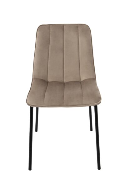 Scaun living tapitat cu stofa premium, S-174, cappucino - imagine 8