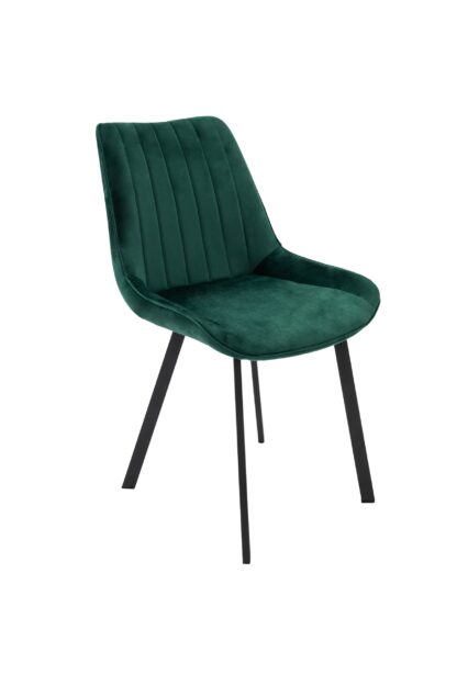 Scaun living tapitat cu stofa premium, S-177, verde