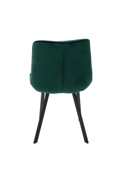 Scaun living tapitat cu stofa premium, S-177, verde - imagine 4