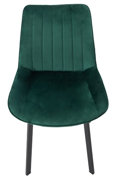 Scaun living tapitat cu stofa premium, S-177, verde - imagine 6