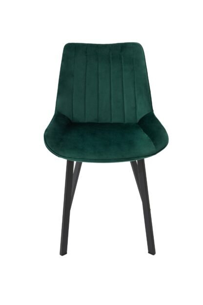 Scaun living tapitat cu stofa premium, S-177, verde - imagine 8