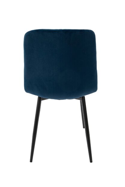 Scaun living tapitat cu stofa premium, S-179, albastru - imagine 6