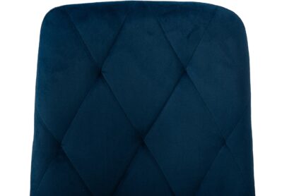 Scaun living tapitat cu stofa premium, S-179, albastru - imagine 8