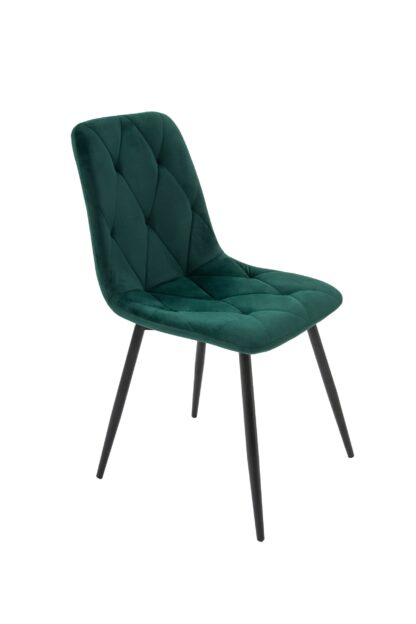 Set masa MB-84, sticla securizata, 140x76x80 cm, cu 4 scaune S-179 Verde, 44x85x43 cm - imagine 16