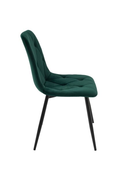 Set masa MB-84, sticla securizata, 140x76x80 cm, cu 4 scaune S-179 Verde, 44x85x43 cm - imagine 15