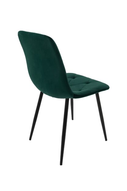 Set masa MB-84, sticla securizata, 140x76x80 cm, cu 4 scaune S-179 Verde, 44x85x43 cm - imagine 14
