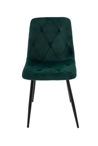 Set masa MB-84, sticla securizata, 140x76x80 cm, cu 4 scaune S-179 Verde, 44x85x43 cm - imagine 11