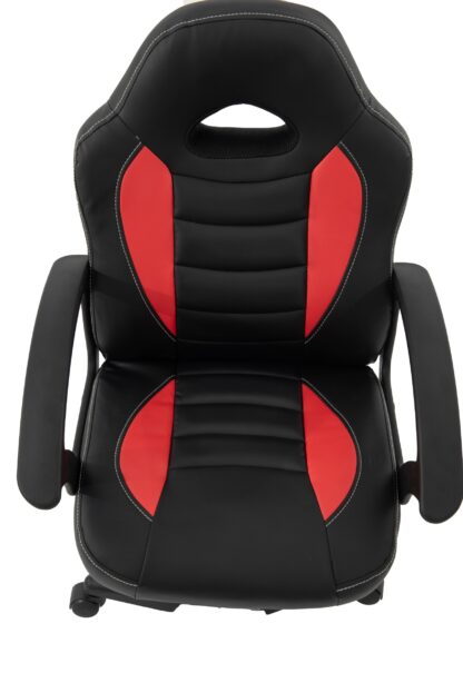 Scaun birou S-182, negru/rosu - imagine 4