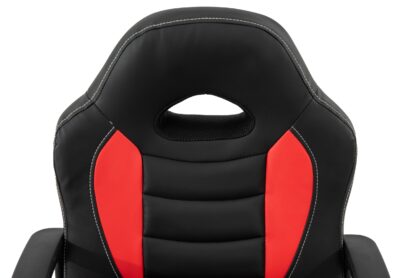Scaun birou S-182, negru/rosu - imagine 5