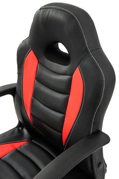 Scaun birou S-182, negru/rosu - imagine 6