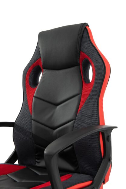 Scaun birou S-184, negru/rosu - imagine 7