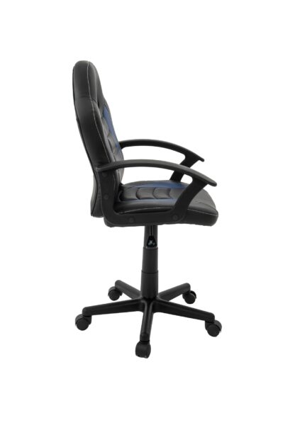 Scaun birou S-182, negru/albastru - imagine 3