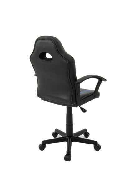 Scaun birou S-182, negru/albastru - imagine 4