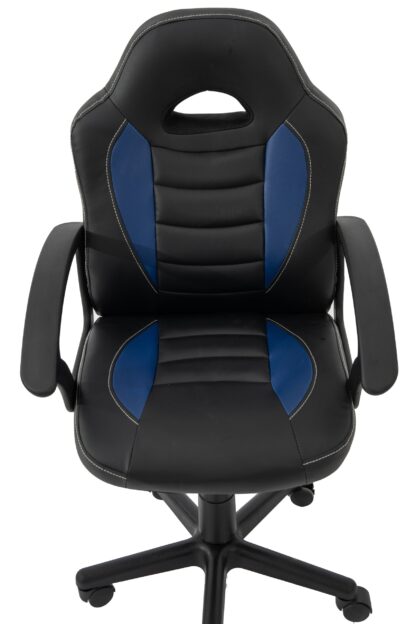 Scaun birou S-182, negru/albastru - imagine 7