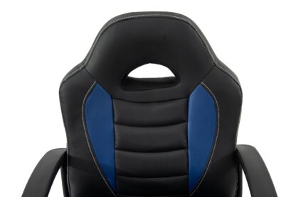 Scaun birou S-182, negru/albastru - imagine 8