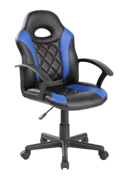 Scaun birou S-183, negru / albastru
