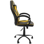 Scaun birou S-185, negru/galben - imagine 3