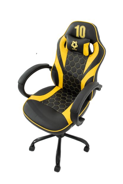 Scaun birou S-185, negru/galben - imagine 5