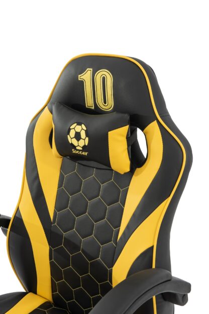 Scaun birou S-185, negru/galben - imagine 6