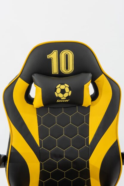 Scaun birou S-185, negru/galben - imagine 7