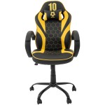 Scaun birou S-185, negru/galben - imagine 2