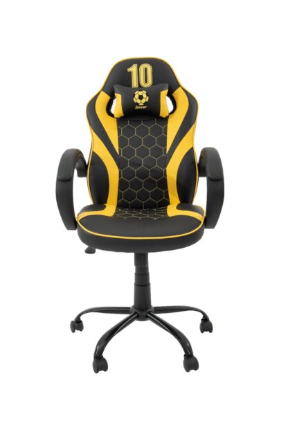 Scaun birou S-185, negru/galben - imagine 2
